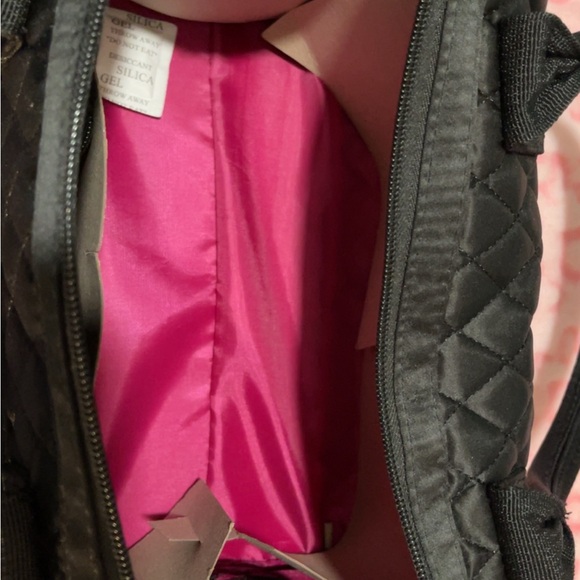 Caboodles Quilted Black Cosmetic Bag Organizer - Picture 3 of 9